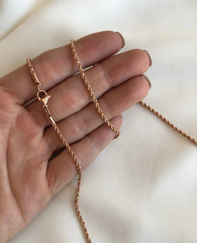 CADENA DE ACERO ROSÉ(1109)