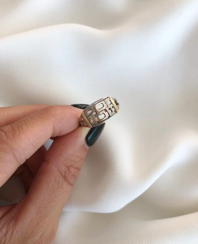 ANILLO PLATA Y ORO (POA267)