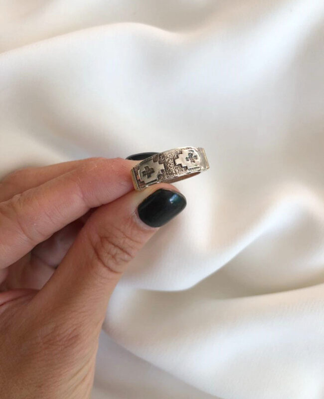 ANILLO PLATA Y ORO (POA289)