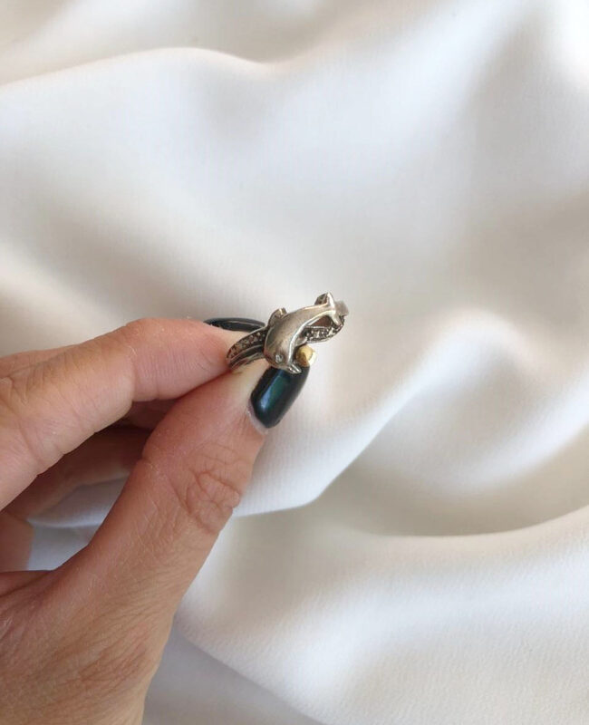 ANILLO PLATA Y ORO (POA208)