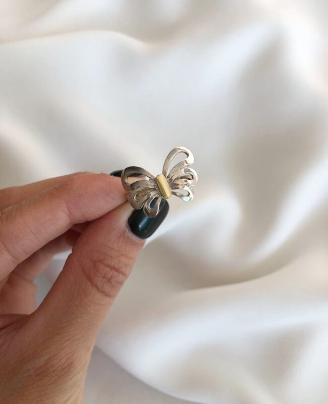 ANILLO PLATA Y ORO (POA230)