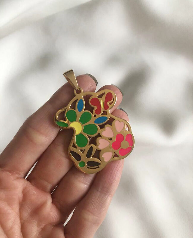 DIJE ACERO DORADO (DAD144)