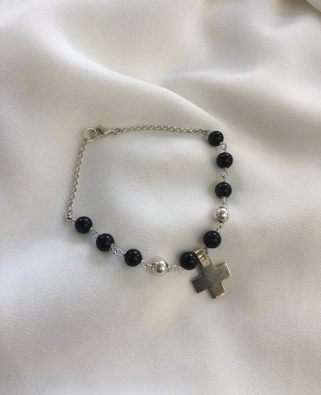 PULSERA PLATA Y PIEDRAS NATURALES (PBN034)