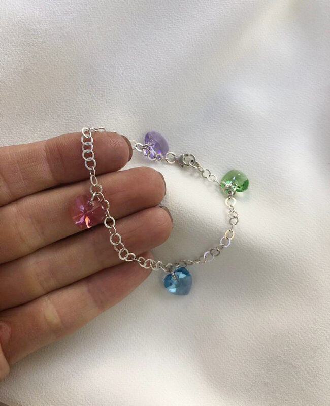 PULSERA PLATA Y CRISTAL (PBZ0018)