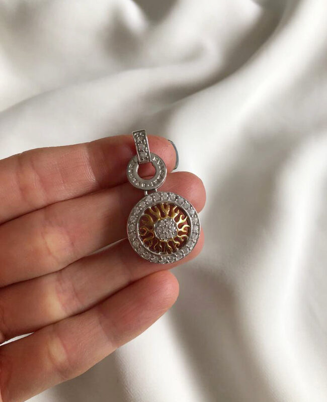 DIJE PLATA Y CUBIC (PDC078)