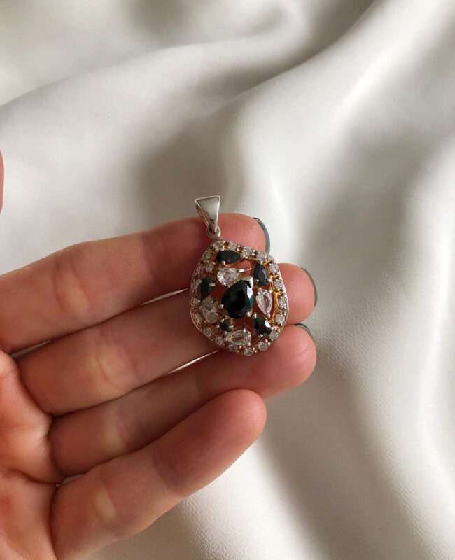 DIJE PLATA Y CUBIC (PDC079)