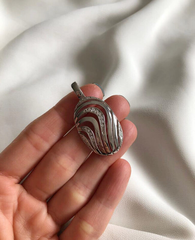 DIJE PLATA Y CUBIC (PDC080)