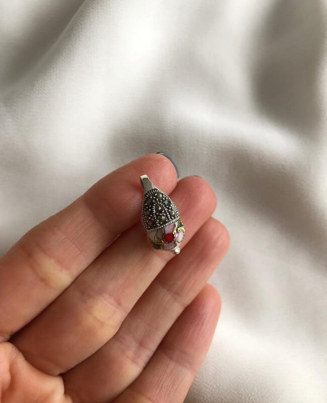 DIJE PLATA Y PIEDRA (PPD041)