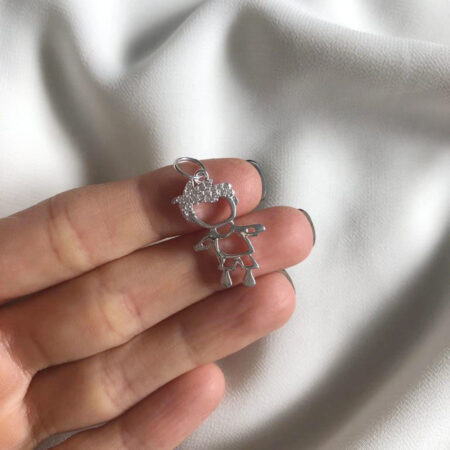 DIJE PLATA Y CUBIC (PDC057)