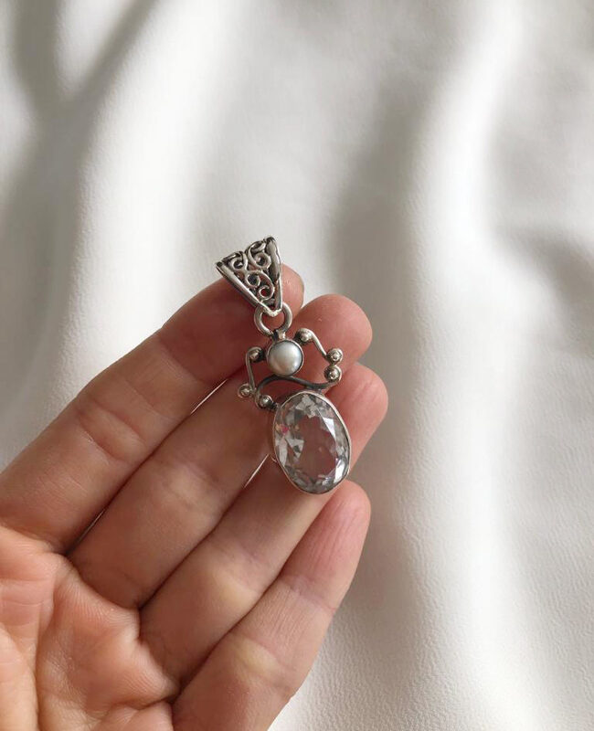 DIJE PLATA Y PIEDRA (PPD055)