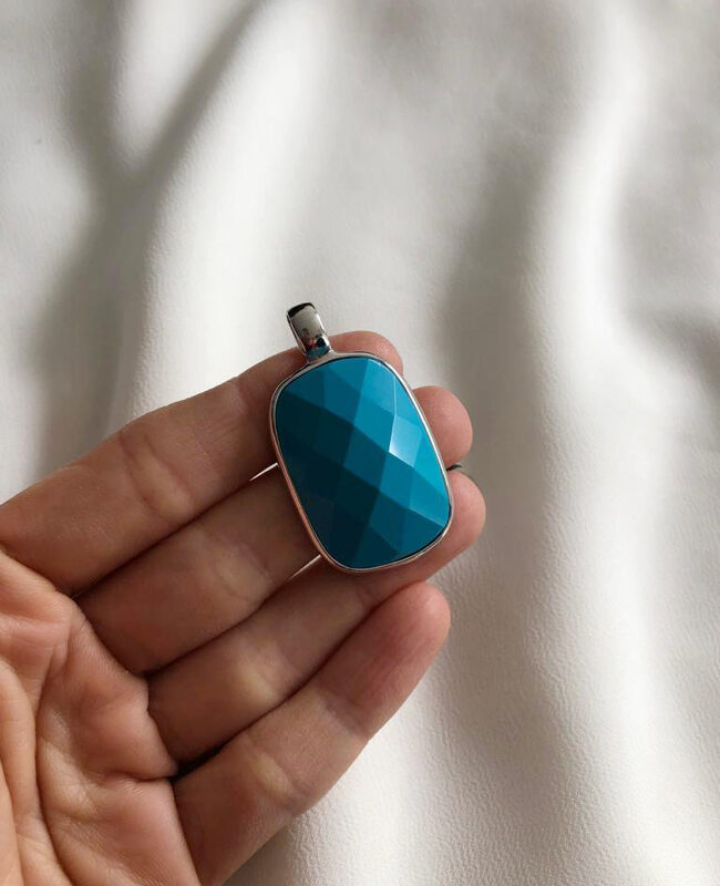 DIJE PLATA Y PIEDRA (PPD054)