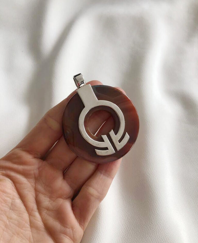 DIJE PLATA Y PIEDRA (PPD059)