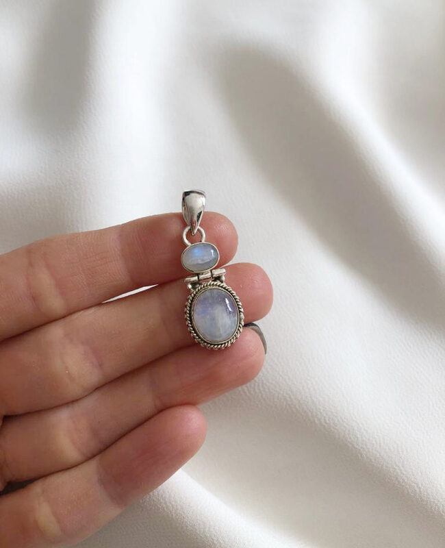 DIJE PLATA Y PIEDRA (PPD021)