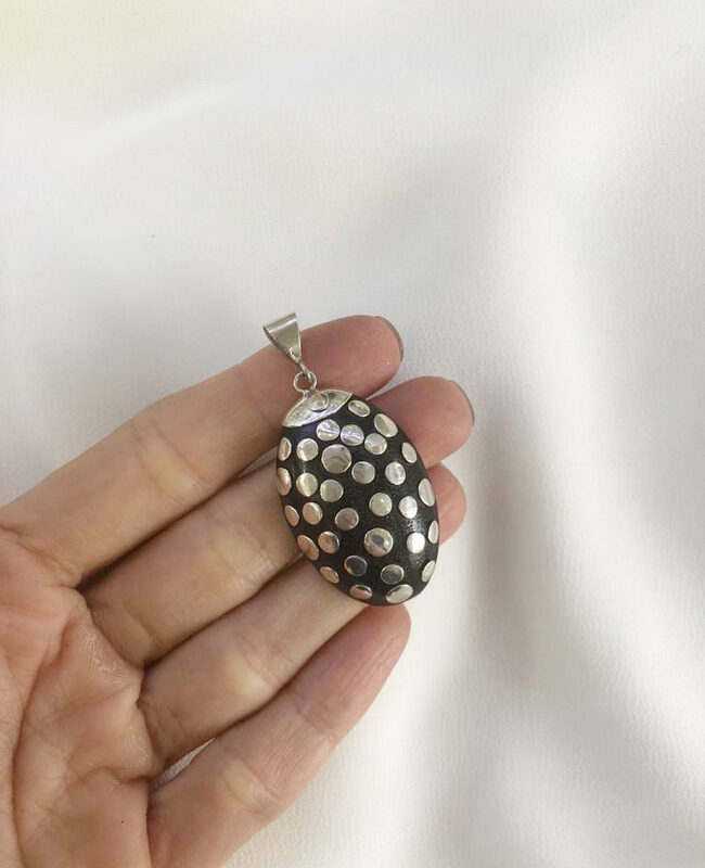 DIJE PLATA Y PIEDRA (PPD078)