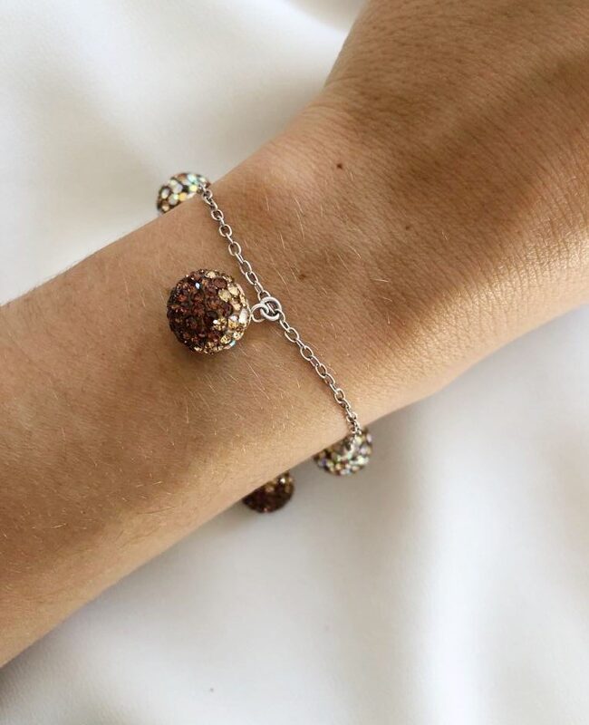 PULSERA PLATA Y CRISTAL (PPC077)