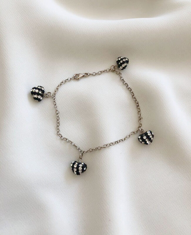 PULSERA PLATA Y CRISTAL (PBC066)