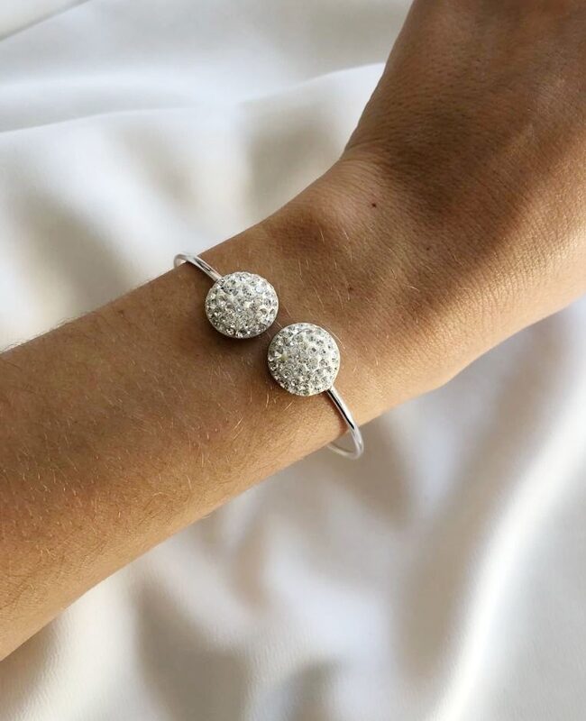 PULSERA PLATA Y CRISTAL (PPC095)