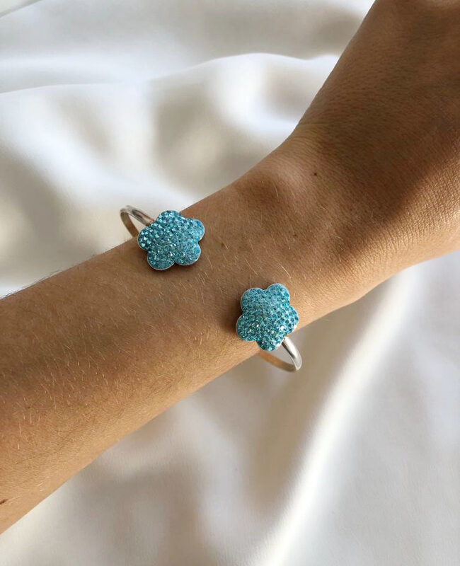 PULSERA PLATA Y CRISTAL (PPC0103)