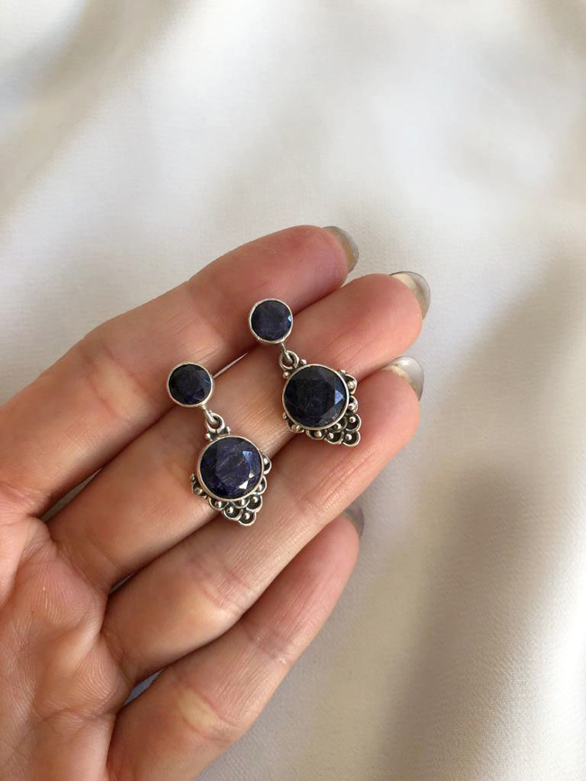 AROS PLATA Y PIEDRA  (PPN0068)