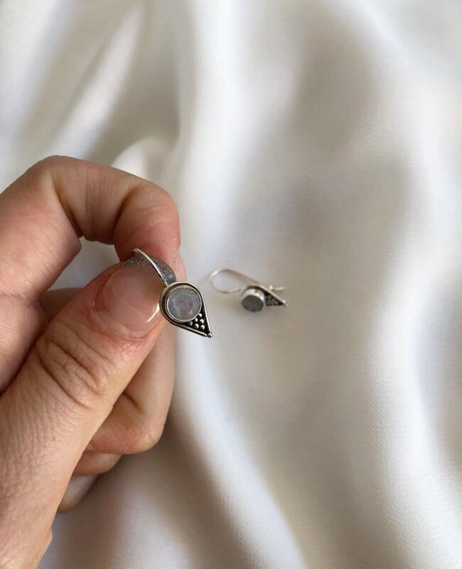 AROS PLATA Y PIEDRA  (PPN0044)