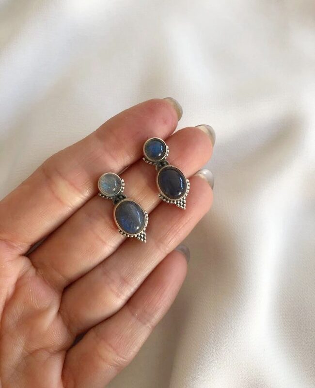 AROS PLATA Y PIEDRA  (PPN0070)