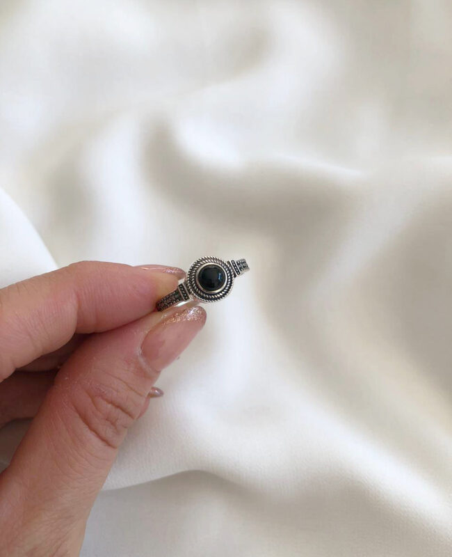 ANILLO PLATA Y PIEDRA (PAP131)