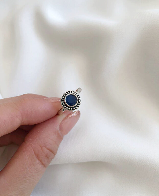 ANILLO PLATA Y PIEDRA (PAP126)