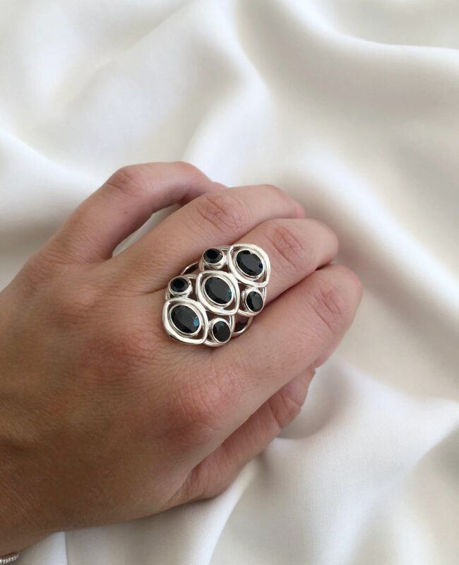 ANILLO PLATA Y PIEDRA (PAP136)