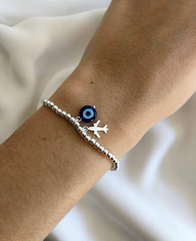 PULSERA PLATA Y CRISTAL (PBC0108)