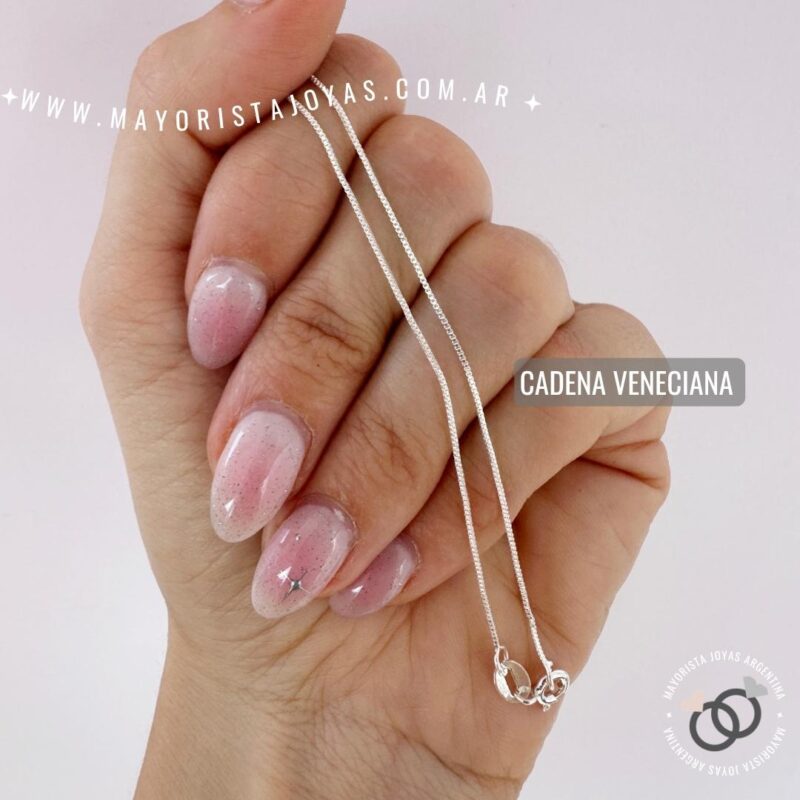 CADENA VENECIANA PLATA ITALIANA