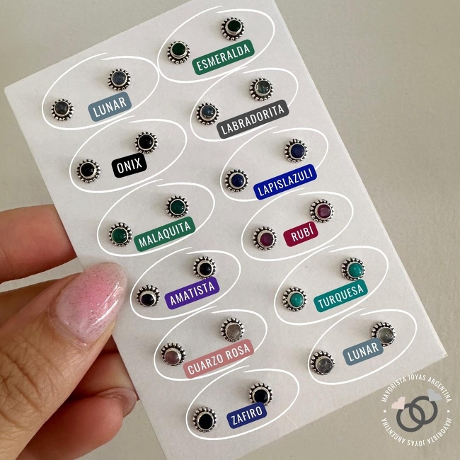 AROS PLATA Y PIEDRA (PPN0221)