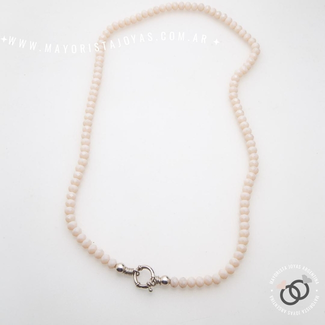 COLLAR PLATA 925 CON CRISTALES (PCK0065)