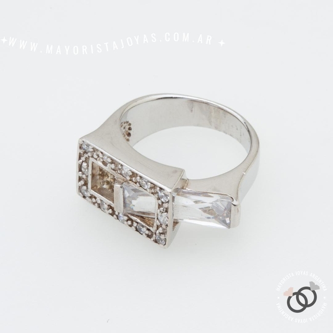 ANILLO PLATA Y CRISTAL (PAC0500)