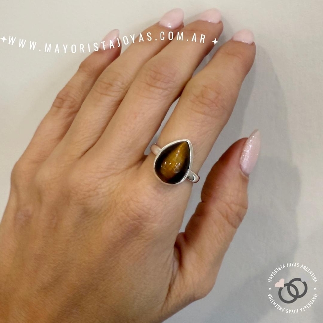 ANILLO PLATA Y PIEDRA (PAP0419)