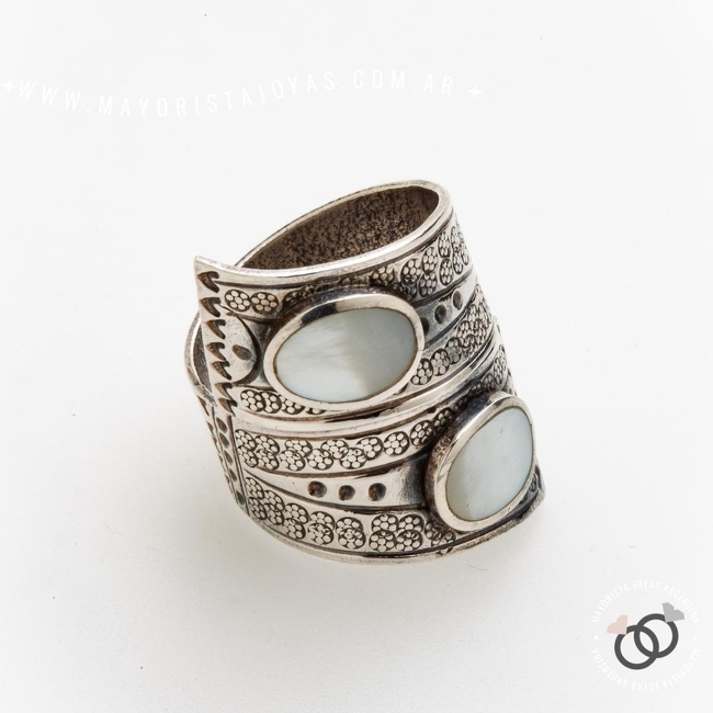 ANILLO PLATA Y PIEDRA (PAP0550)