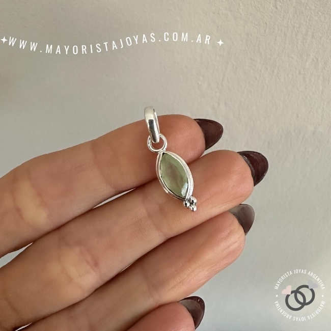 DIJE PLATA Y PIEDRA (PPD0268)