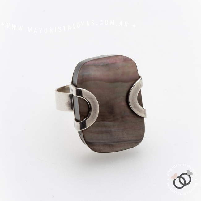 ANILLO PLATA Y PIEDRA (PAP0555)