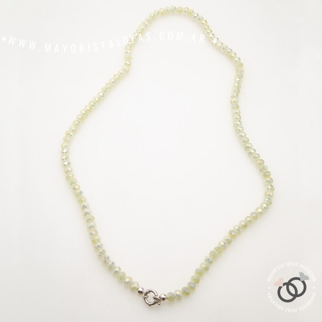 COLLAR PLATA 925 CON CRISTALES (PCK0066)