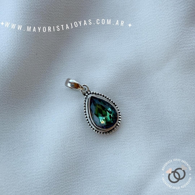 DIJE PLATA Y PIEDRA (PPD0278)