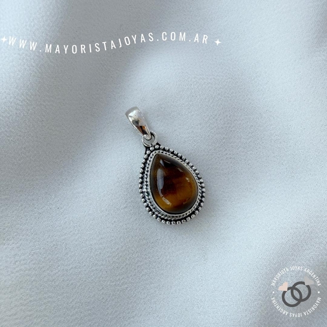 DIJE PLATA Y PIEDRA (PPD0281)