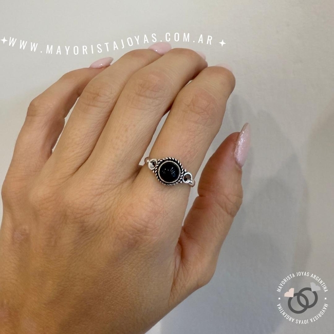 ANILLO PLATA Y PIEDRA (PAP0434)