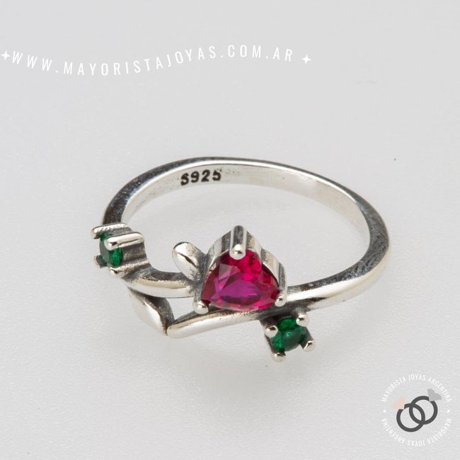 ANILLO PLATA Y CUBIC (PAC0377)