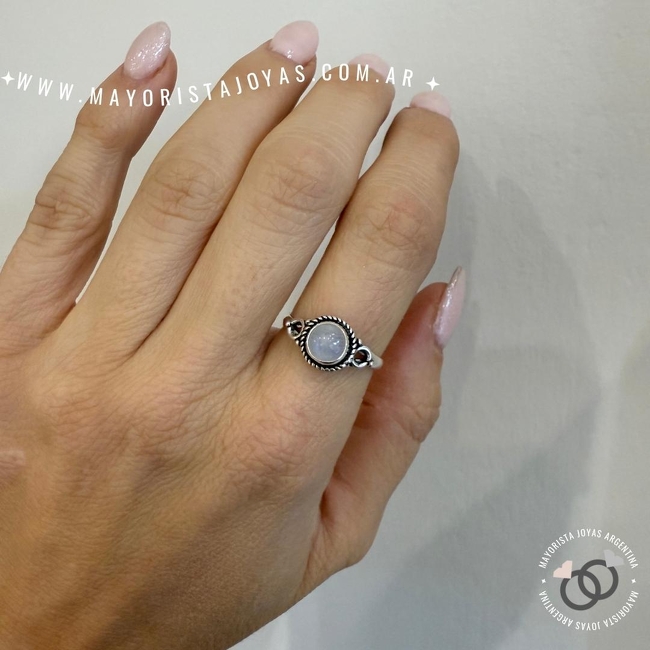 ANILLO PLATA Y PIEDRA (PAP0436)