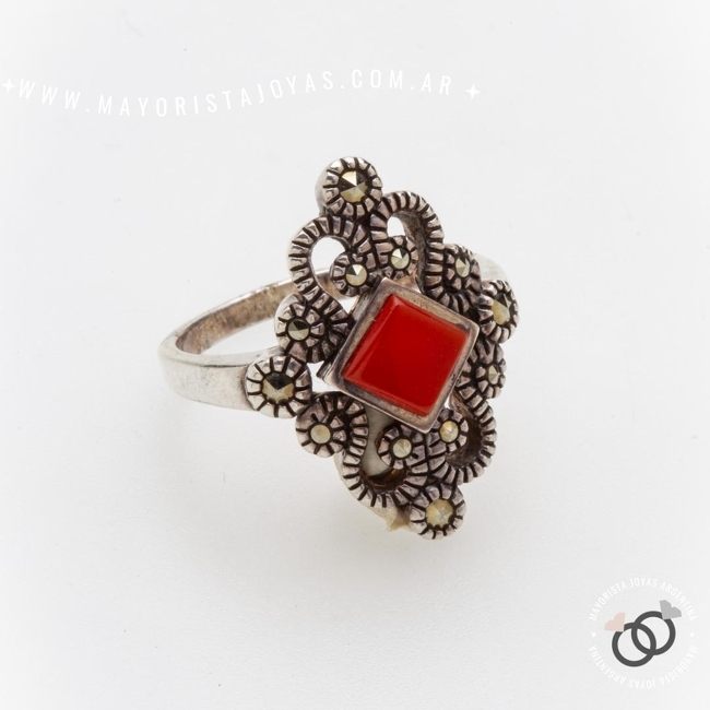 ANILLO PLATA Y PIEDRA (PAP0571)