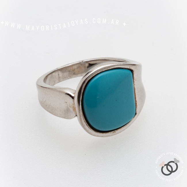 ANILLO PLATA Y PIEDRA (PAP0575)