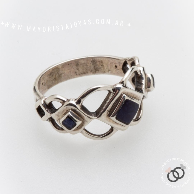 ANILLO PLATA Y PIEDRA (PAP0576)