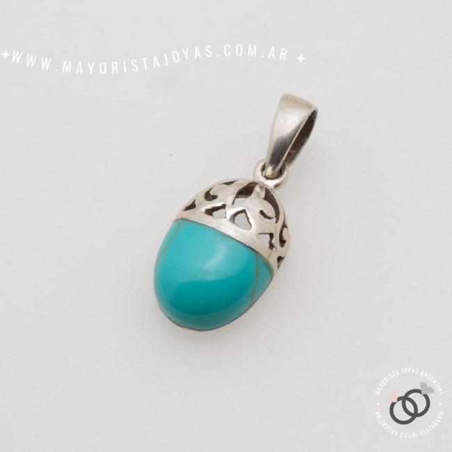 DIJE PLATA Y PIEDRA (PPD0310)