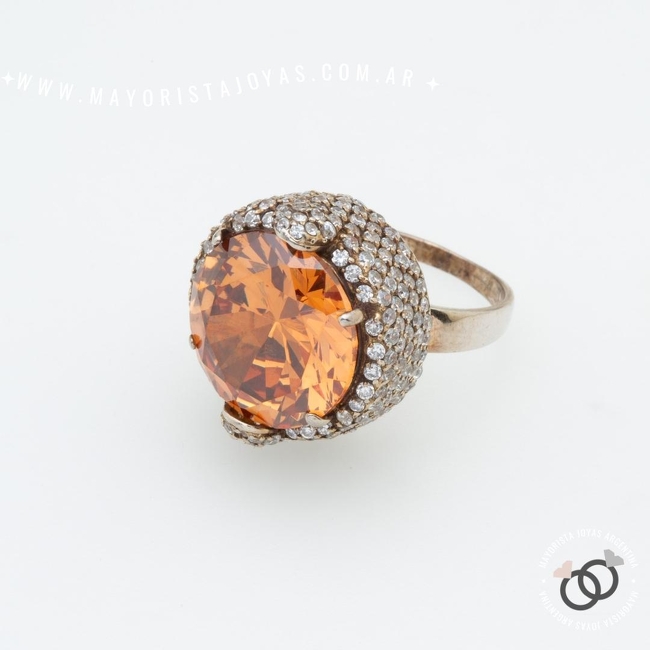 ANILLO PLATA Y CRISTAL (PAC0528)