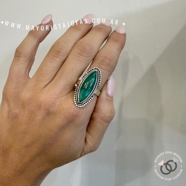 ANILLO PLATA Y PIEDRA (PAP0448)