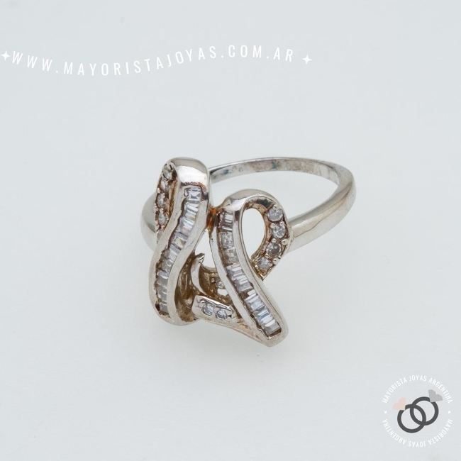 ANILLO PLATA Y CRISTAL (PAC0555)